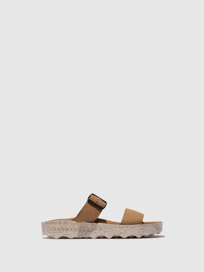Asportuguesas Strappy Sandals COLY Tan Suede