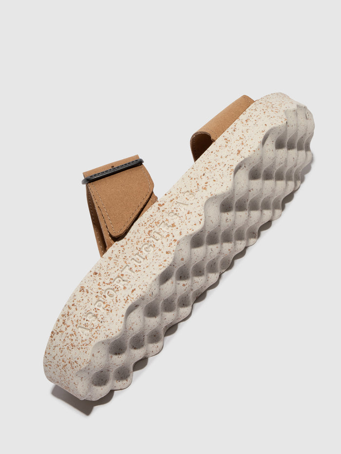 Asportuguesas Strappy Sandals COLY Tan Suede