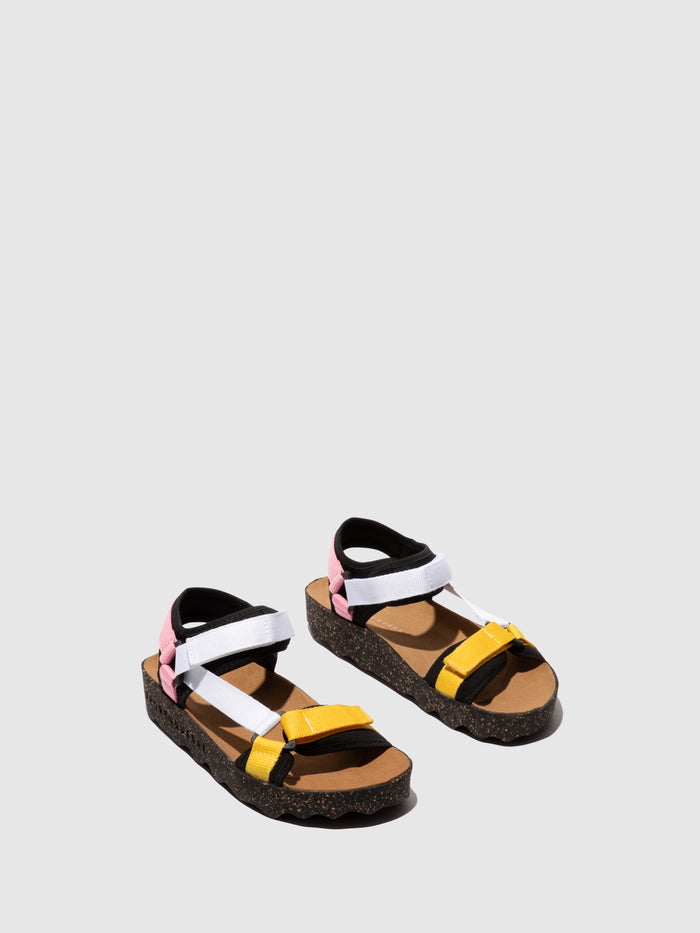 asportuguesas Velcro Sandals CION BLACK