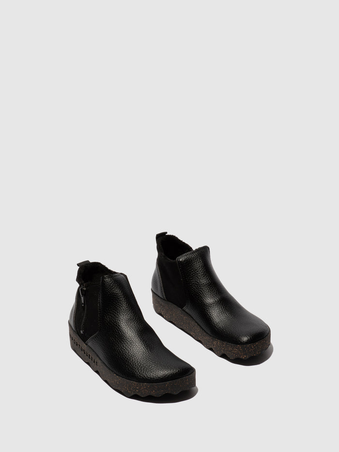 asportuguesas Zip Up Ankle Boots COLM BLACK