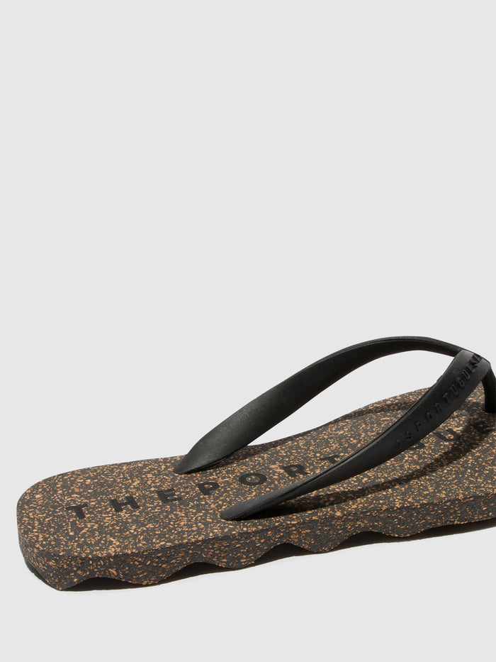 Asportuguesas Beach Flip-Flops BASE Black & Black Strap