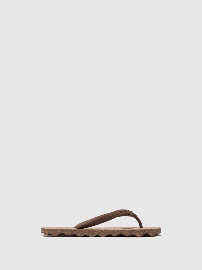 Asportuguesas Beach Flip-Flops BASE Brown & Brown Strap