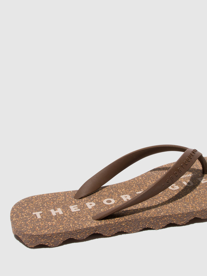 Asportuguesas Beach Flip-Flops BASE Brown & Brown Strap