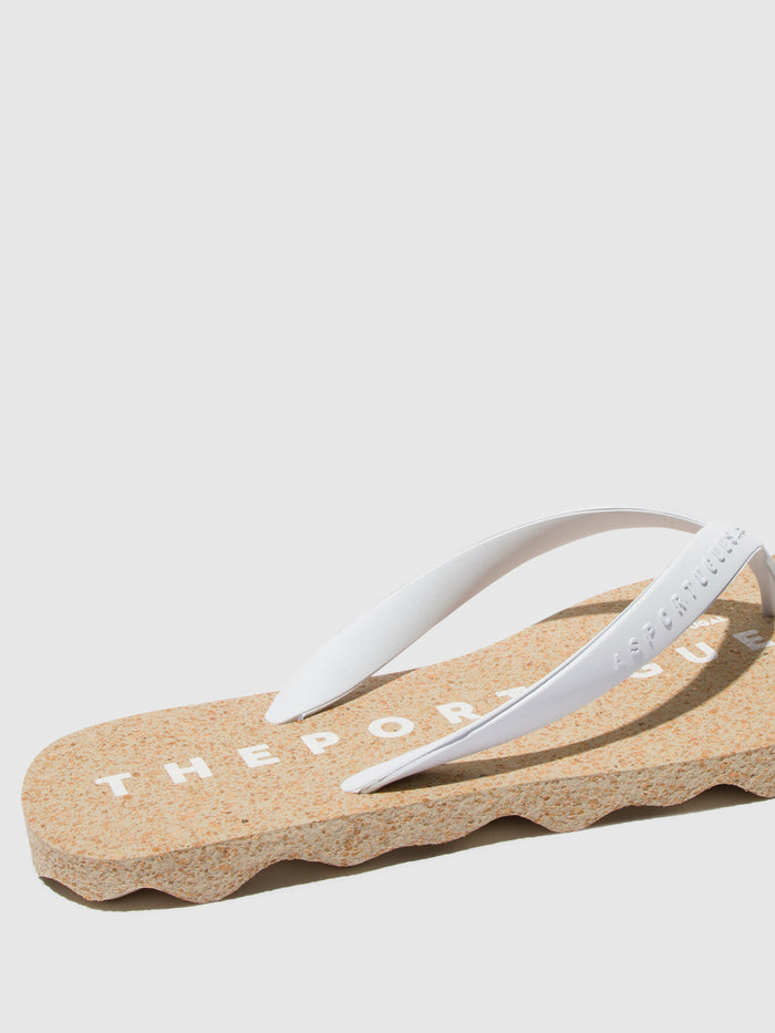 Asportuguesas Beach Flip-Flops BASE Natural & White Strap
