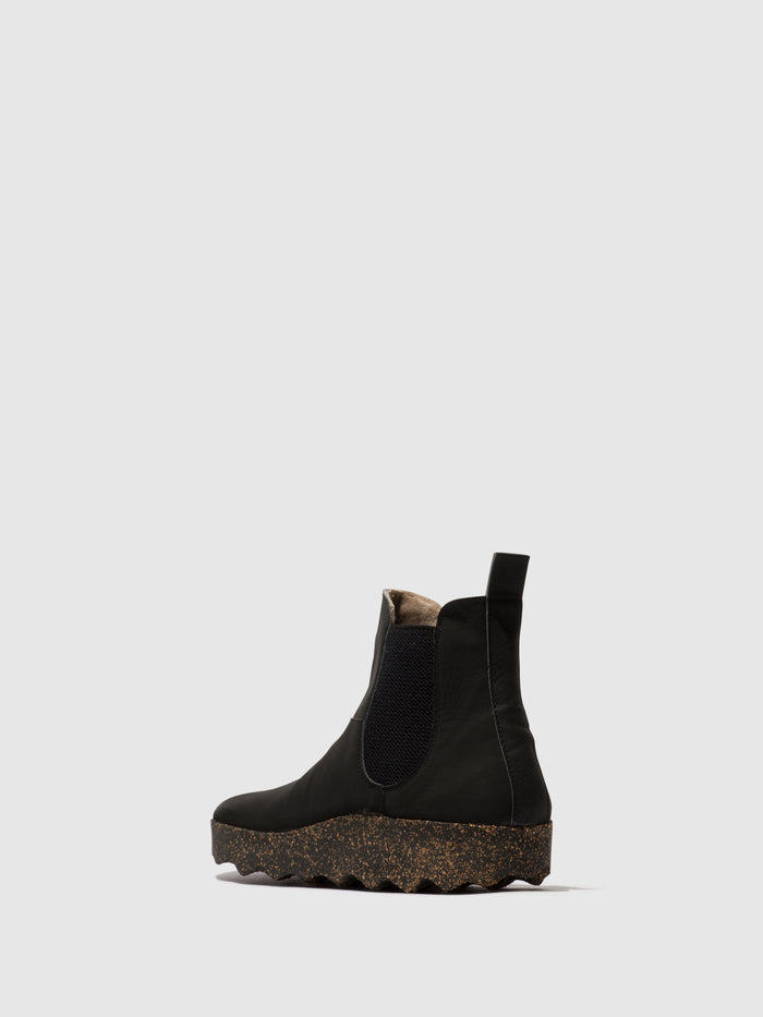 Asportuguesas Chelsea Ankle Boots CAIA M BLACK VIRIDIS