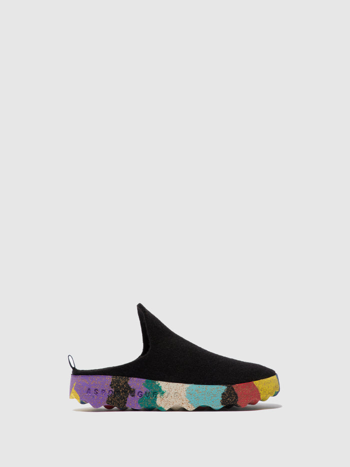 asportuguesas Slip-on Mules COME L MULTI BLACK FELT