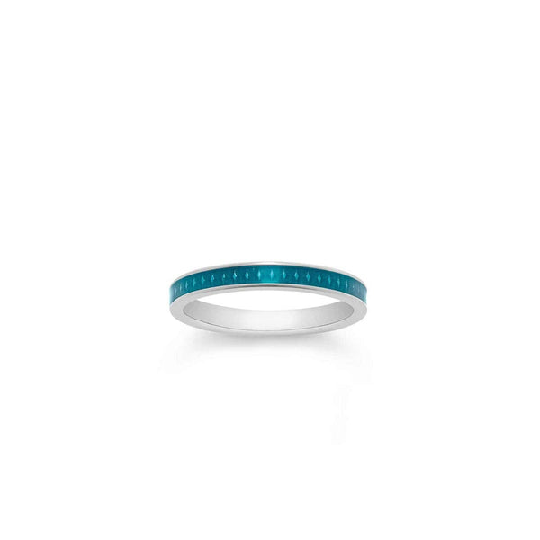 asprey 167 Enamel Ring in 18ct White Gold