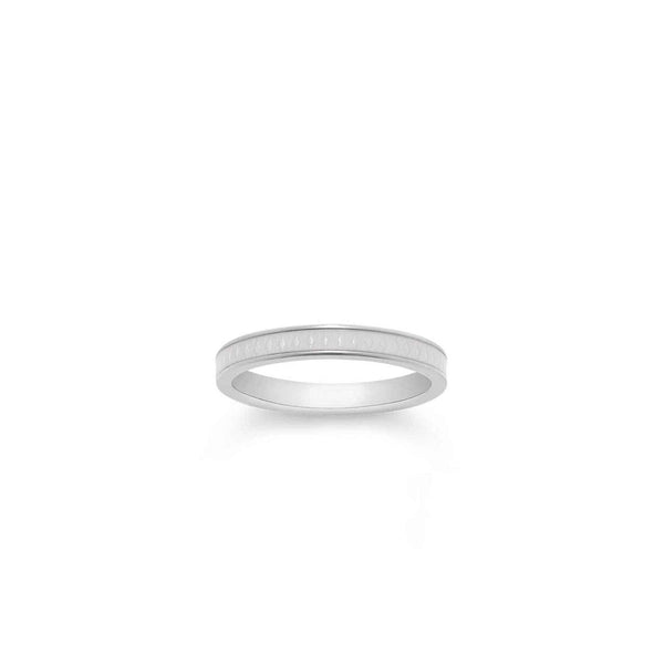 asprey 167 Enamel Ring in 18ct White Gold