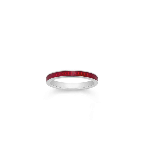 Asprey 167 Enamel Ring In 18ct White Gold