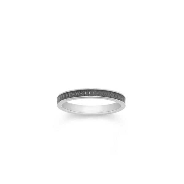 Asprey 167 Enamel Ring In 18ct White Gold