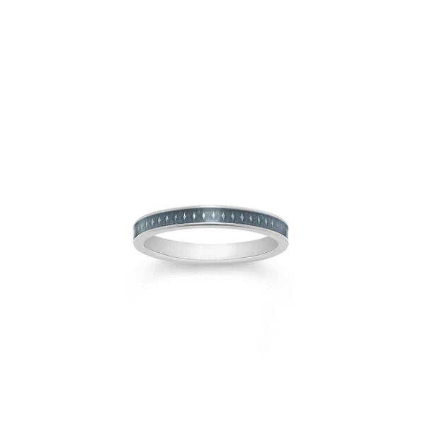 asprey 167 Enamel Ring in 18ct White Gold