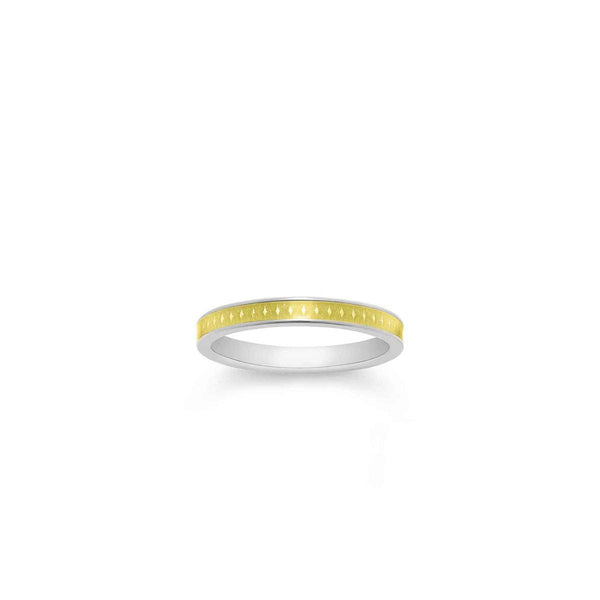 asprey 167 Enamel Ring in 18ct White Gold