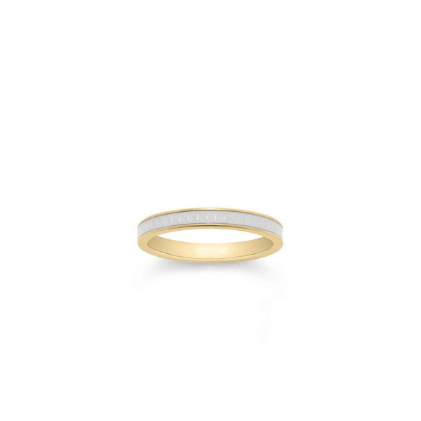 asprey 167 Enamel Ring in 18ct Yellow Gold