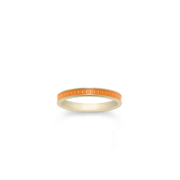 asprey 167 Enamel Ring in 18ct Yellow Gold