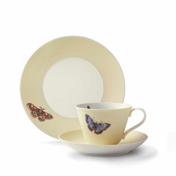 Asprey Butterfly Cup Saucer & Plate
