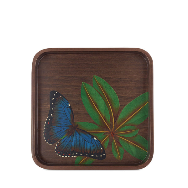 asprey Butterfly Marquetry Wood Vide Poche