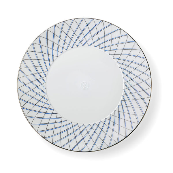 Asprey Crosshatch Cup Saucer & Plate