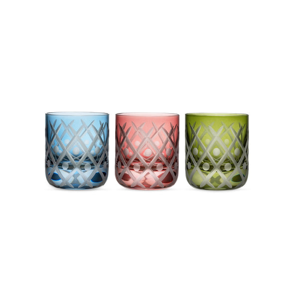 asprey Crosshatch Tealight Holders Set of 3