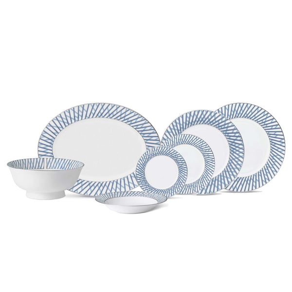 Asprey Graphic Blue Dessert Plate