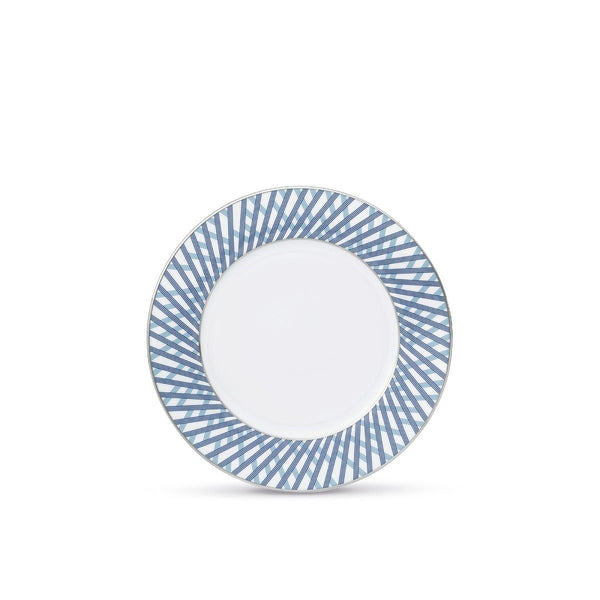 asprey Graphic Blue Dessert Plate