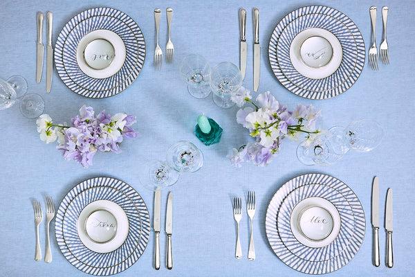 Asprey Graphic Blue Dinner Plate