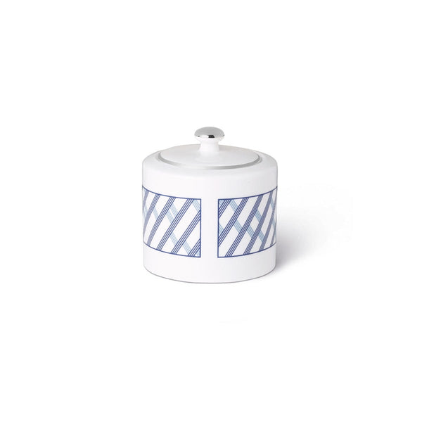 asprey Graphic Blue Sugar Bowl