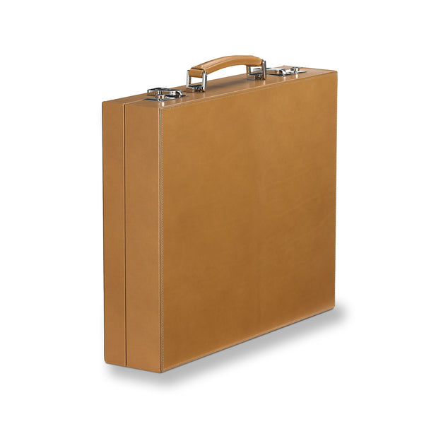 Asprey Hanover Chess Board Set In Saddle Leather