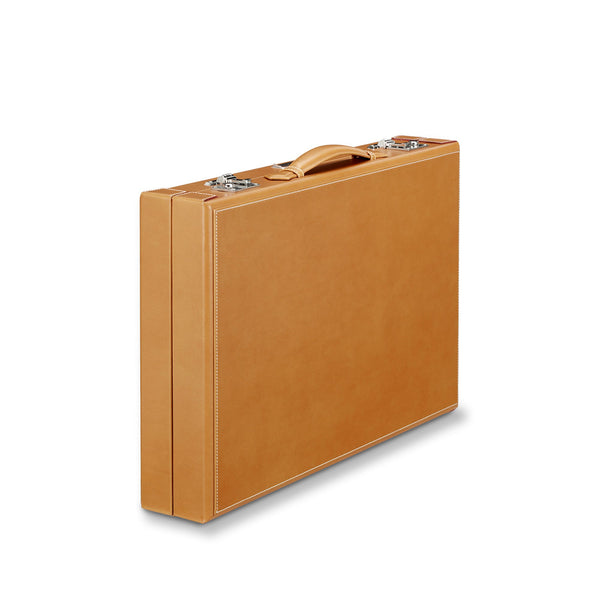 Asprey Hanover Large Backgammon In Saddle Leather