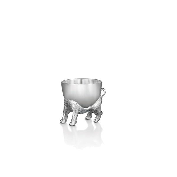 asprey Piglet Egg Cup in Sterling Silver
