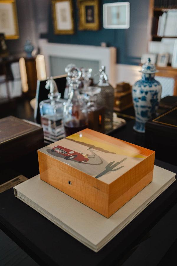 Asprey Route 66 Marquetry Humidor