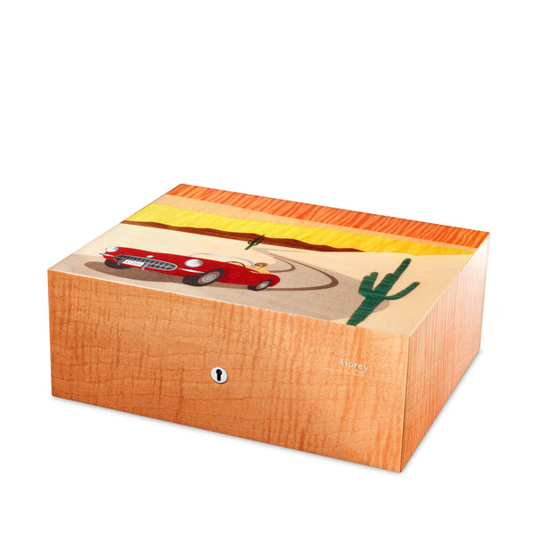 asprey Route 66 Marquetry Humidor