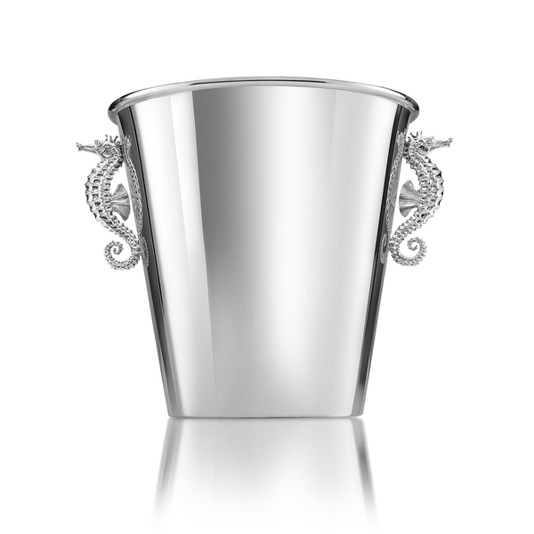 asprey Seahorse Wine Cooler in Sterling Silver