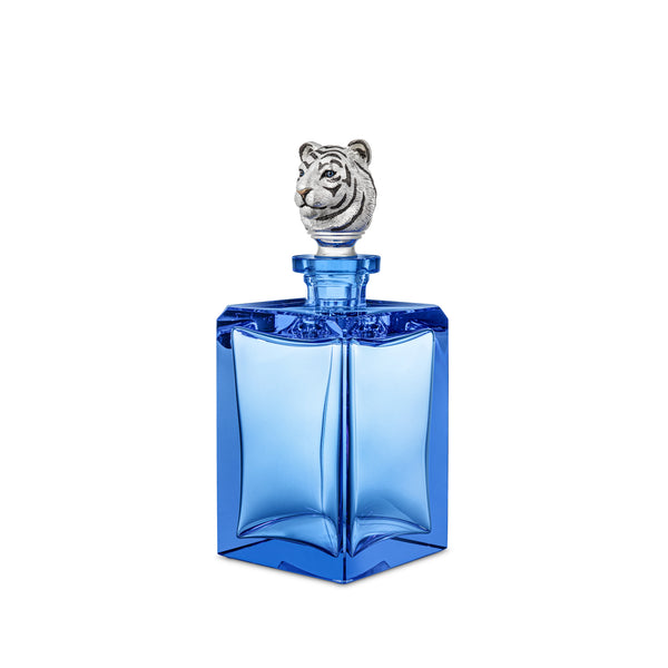 Asprey White Tiger Head Decanter