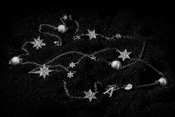 Asprey Cosmic Stargazer Necklace In 18ct White Gold With Diamonds