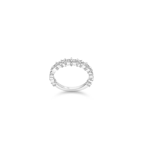 asprey Cosmic Stargazer Ring in 18ct White Gold with Diamonds