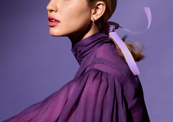 Asprey Mini Chaos Earrings In 18ct Rose Gold With Morganite And Pink Tourmaline