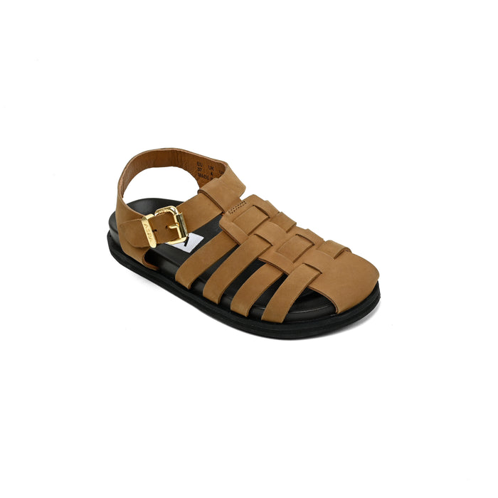 Asra NALA - Tan Leather Fisherman Sandal