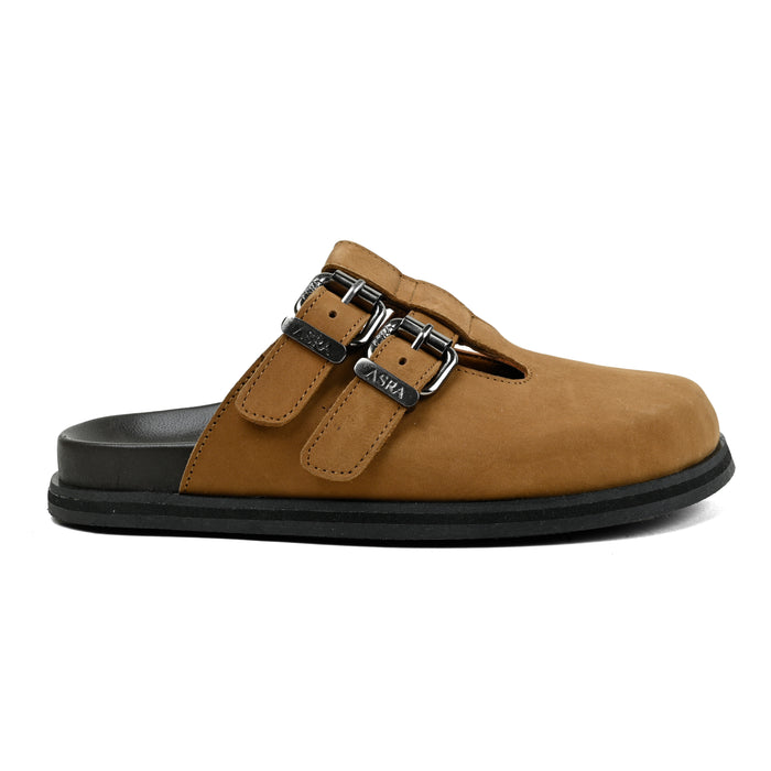 Asra NEPTUNE - Tan Leather Clog