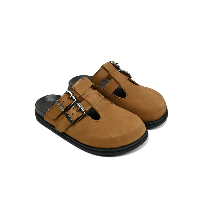 asra NEPTUNE - Tan Leather Clog