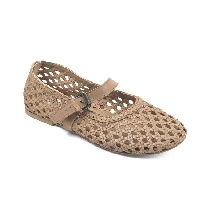 Asra Neve - Light Tan Leather Ballet Flats