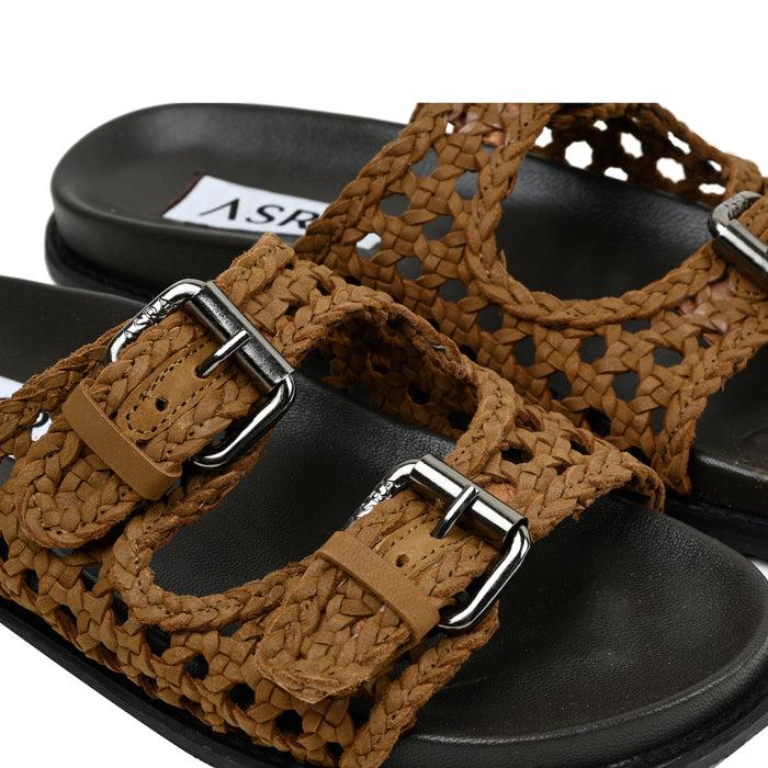 Asra NIA - Brown Leather Sandal