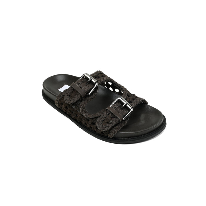 Asra NIA - Chocolate Brown Leather Sandal