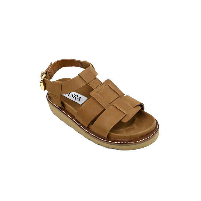 Asra NICO - Tan Leather Sandal