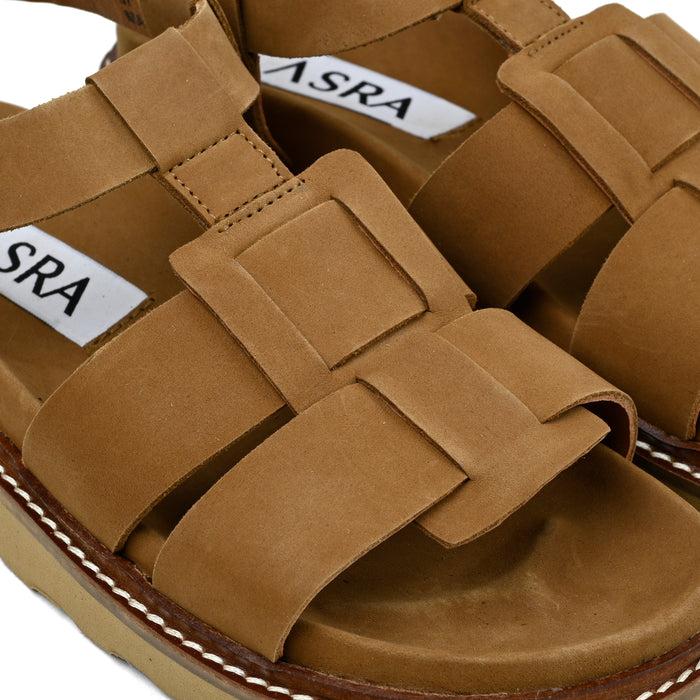 Asra NICO - Tan Leather Sandal