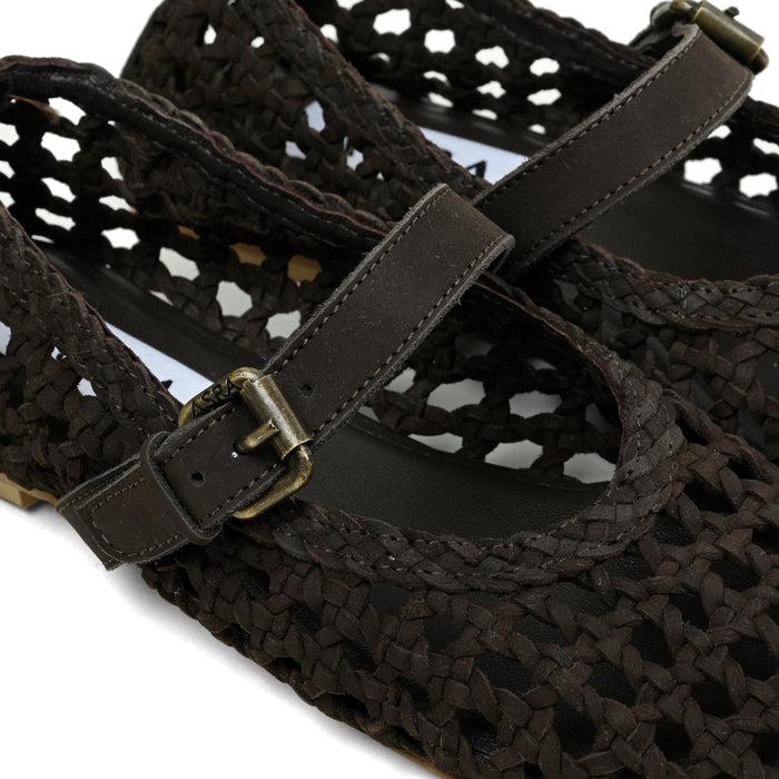 Asra NOA - Dark Chocolate Brown Ballerina
