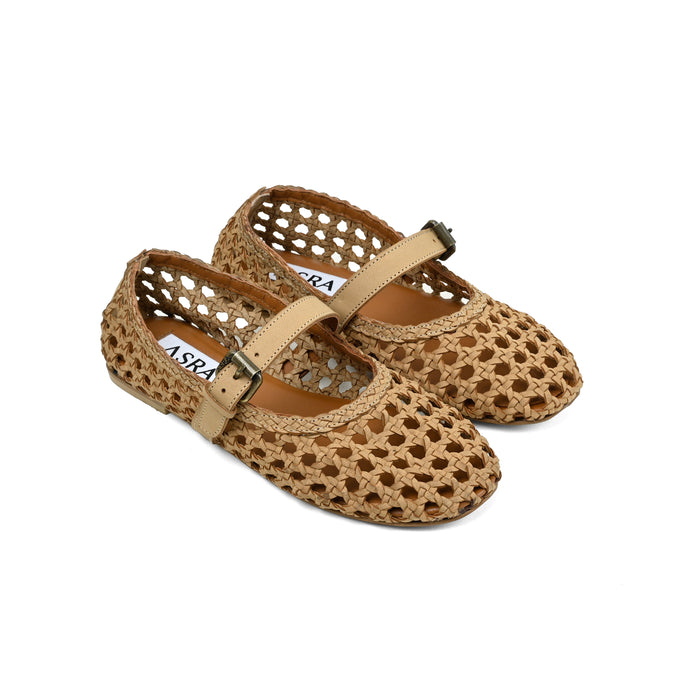 asra NOA - Natural Tan Ballerina