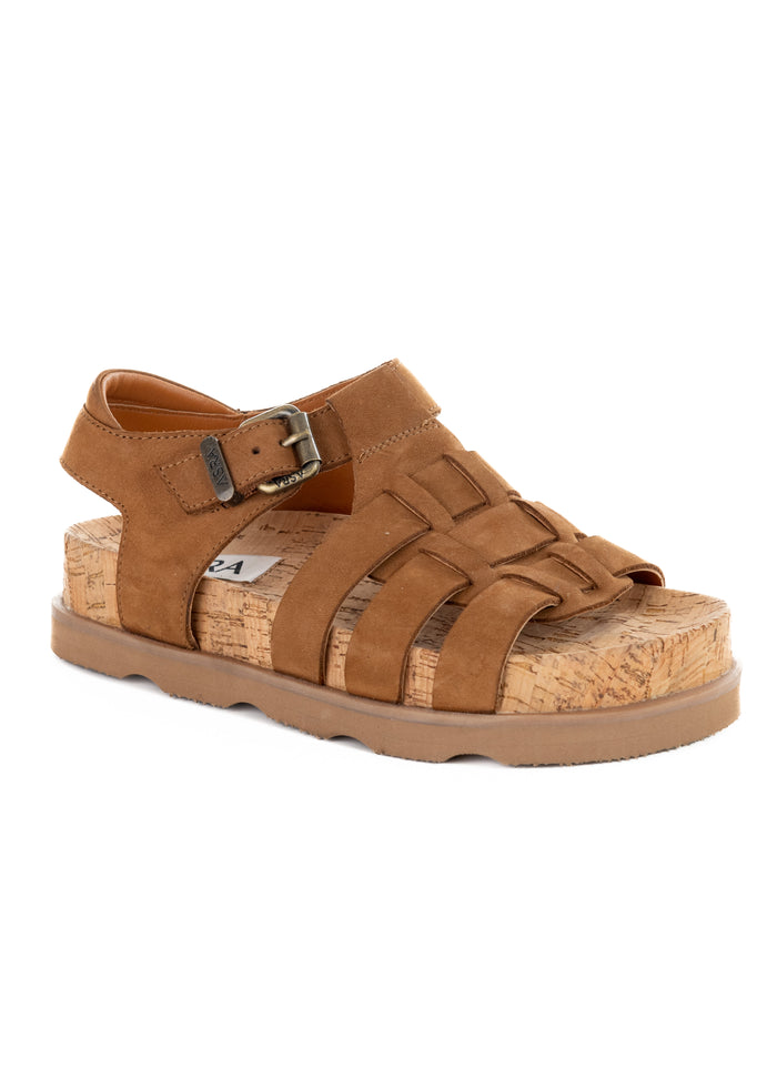 Asra Paxon - Rich Tan Leather Sandals