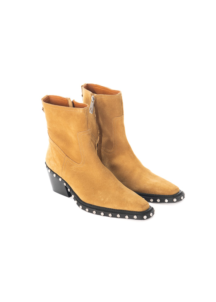 Asra Tia - Suede Tan Leather Boots