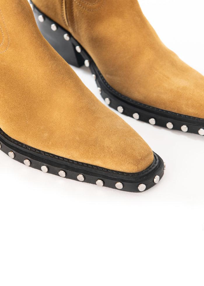 Asra Tia - Suede Tan Leather Boots