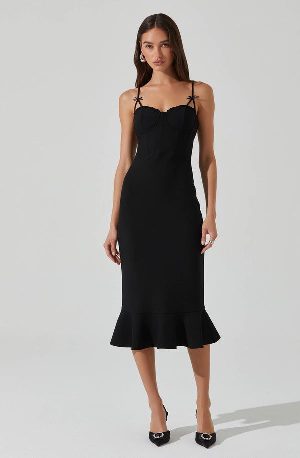 astr the label Adana Bow Detail Bustier Dress